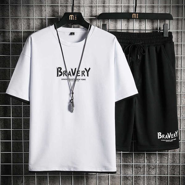 men's tracksuit set summer t-shirt + shorts set fashion printing short sleeve casual men sportswear running suit 2 pcs set 210714, Gray
men's tracksuit set summer t-shirt + shorts set fashion printing short sleeve casual men sportswear running suit 2 pcs set 210714, Gray