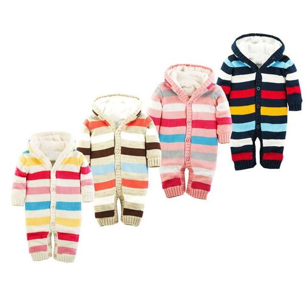 pullover kids baby boys girls sweater jumpsuit knit crochet hooded coat infant children winter striped brushed thick warm outwear clothes, Blue
pullover kids baby boys girls sweater jumpsuit knit crochet hooded coat infant children winter striped brushed thick warm outwear clothes, Blue
