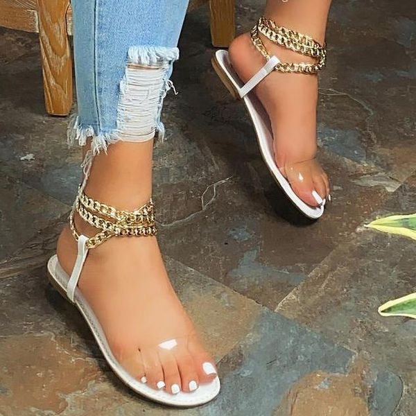 sandals 2021 summer women shoes flat solid color chain open toe outdoor women's plus size 43 sandalias de mujer, Black
sandals 2021 summer women shoes flat solid color chain open toe outdoor women's plus size 43 sandalias de mujer, Black