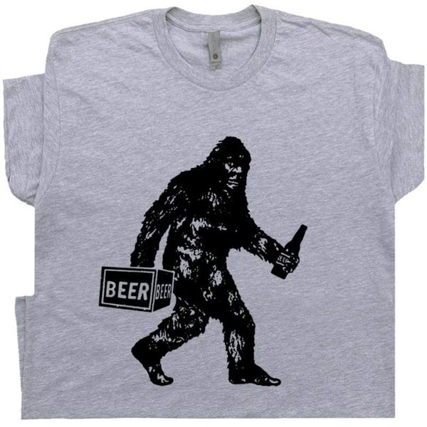 men's t-shirts bigfoot t shirt funny beer shirts drinking cool sasquatch tee dive bar alcohol vintage retro graphic, White;black
men's t-shirts bigfoot t shirt funny beer shirts drinking cool sasquatch tee dive bar alcohol vintage retro graphic, White;black