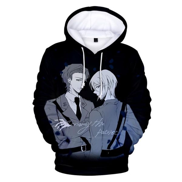 men's hoodies & sweatshirts japanese anime moriarty the patriot 3d print hooded sweatshirt men/women casual clothes, Black
men's hoodies & sweatshirts japanese anime moriarty the patriot 3d print hooded sweatshirt men/women casual clothes, Black