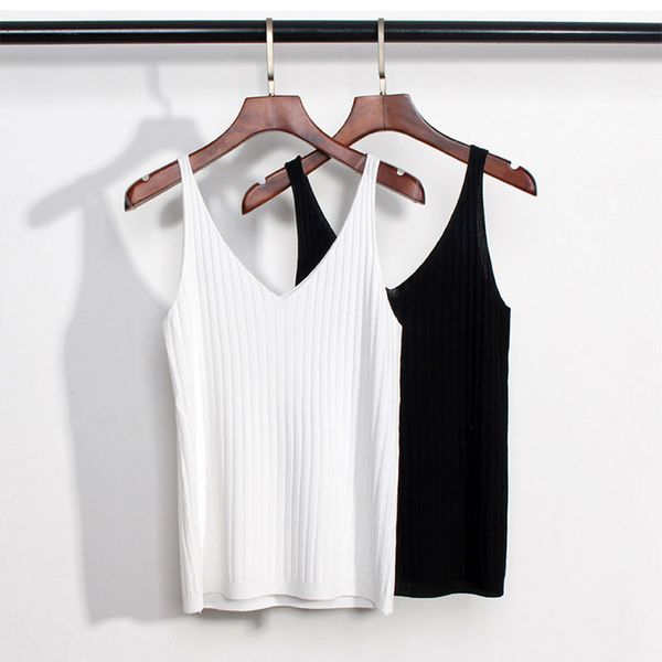 knitted women v-neck sleeveless basic tank 's casual underwear plus size camis female 210514, White
knitted women v-neck sleeveless basic tank 's casual underwear plus size camis female 210514, White