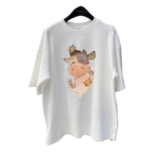 cute cartoon cow t-shirt ladies fashion harajuku kawaii graphic printed clothing tee 8492 women's, White
cute cartoon cow t-shirt ladies fashion harajuku kawaii graphic printed clothing tee 8492 women's, White