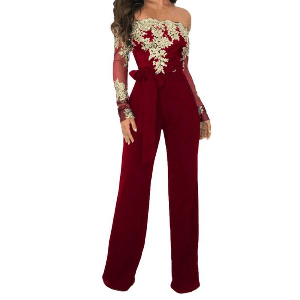 women's jumpsuits & rompers women ladies jumpsuit casual lace print off shoulder up long sleeve playsuit wide leg romper, Black;white
women's jumpsuits & rompers women ladies jumpsuit casual lace print off shoulder up long sleeve playsuit wide leg romper, Black;white