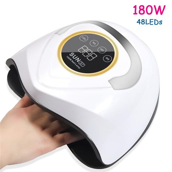 nail dryers sun s7 180w led lamp dryer machine uv ice for gel polish with motion sensing lcd display art tool