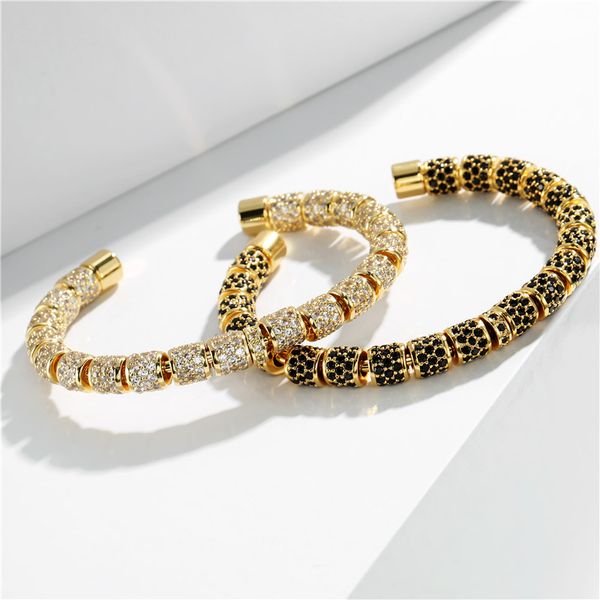 newbuy 2020 couple bracelets & bangles for women men luxury + cz beads bracelet stainless steel jewelry dropship, Black
newbuy 2020 couple bracelets & bangles for women men luxury + cz beads bracelet stainless steel jewelry dropship, Black