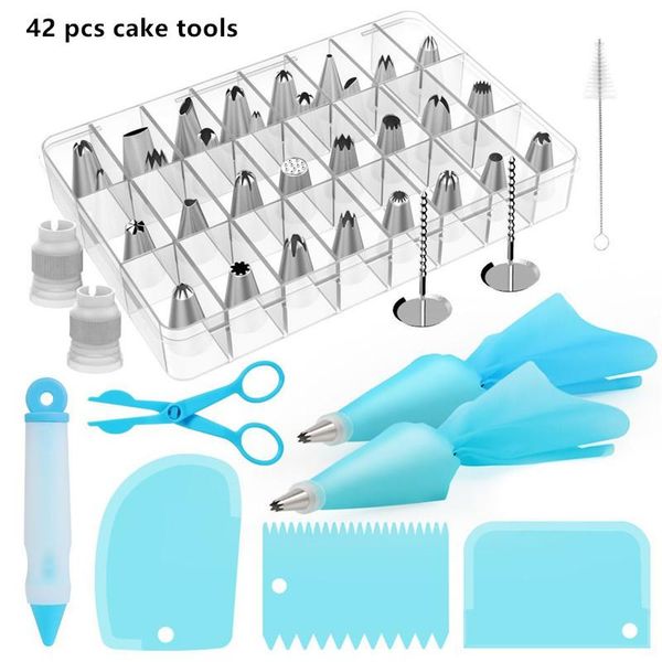 baking & pastry tools 42pcs/set bag tips bags +30 nozzle set cream spatula kitchen diy icing piping reusable cake decorating
baking & pastry tools 42pcs/set bag tips bags +30 nozzle set cream spatula kitchen diy icing piping reusable cake decorating