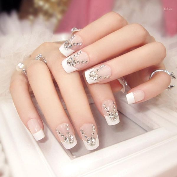 24pac/set shining rhinestone white fake nails bride full cover middle fashion girls1, Red;gold
24pac/set shining rhinestone white fake nails bride full cover middle fashion girls1, Red;gold