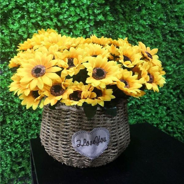 decorative flowers & wreaths 1pcs beautiful silk flower sunflower bouquets artificial home garden party wedding decorations
decorative flowers & wreaths 1pcs beautiful silk flower sunflower bouquets artificial home garden party wedding decorations