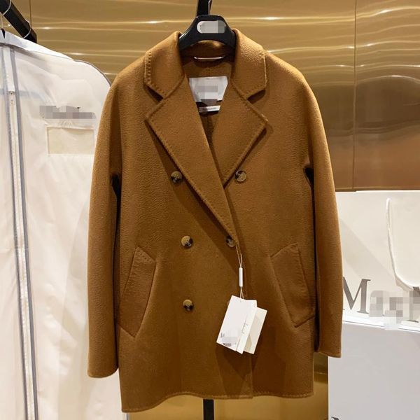 women's wool & blends winter jacket female short cashmere coat woman classic water ripple caramel autumn warm button lapel camel navy b, Black
women's wool & blends winter jacket female short cashmere coat woman classic water ripple caramel autumn warm button lapel camel navy b, Black