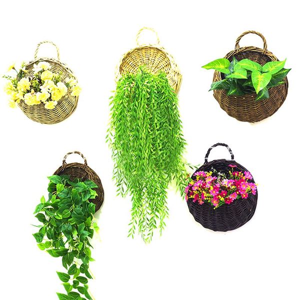 3szie hand made wicker rattan flower basket green vine pot planter hanging vase container wall plant for garden planters & pots
3szie hand made wicker rattan flower basket green vine pot planter hanging vase container wall plant for garden planters & pots