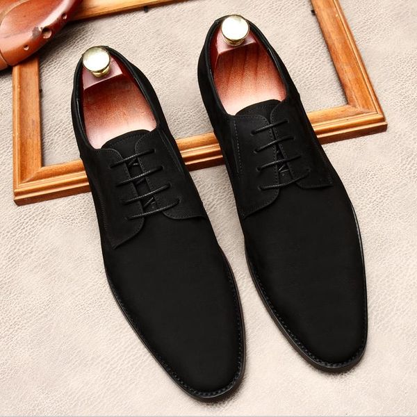dress shoes luxury italian men oxford shoe genuine leather black suede pointed toe lace up wedding business formal
dress shoes luxury italian men oxford shoe genuine leather black suede pointed toe lace up wedding business formal