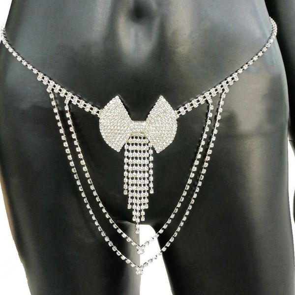 stonefans fashion rhinestone bow waist chain belt with multilayer tassel pendant for women handmade body chain jewellery p0811, Silver
stonefans fashion rhinestone bow waist chain belt with multilayer tassel pendant for women handmade body chain jewellery p0811, Silver
