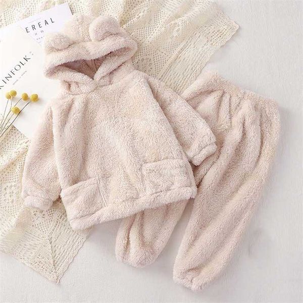 kids pajamas children sleepwear baby plush sets boys girls bear ear hooded pullover long trouser pyjama pijama 1-6y 211109, Blue;red
kids pajamas children sleepwear baby plush sets boys girls bear ear hooded pullover long trouser pyjama pijama 1-6y 211109, Blue;red