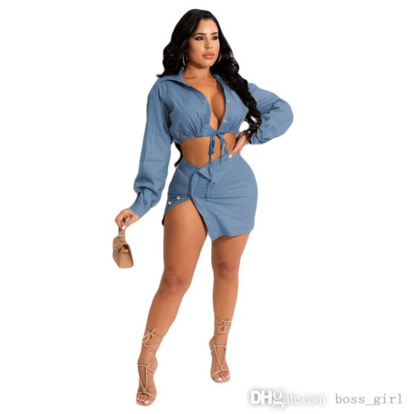 women two piece dress designer lace up irregular short dresses fashion solid color high waist split skirt suit, White
women two piece dress designer lace up irregular short dresses fashion solid color high waist split skirt suit, White