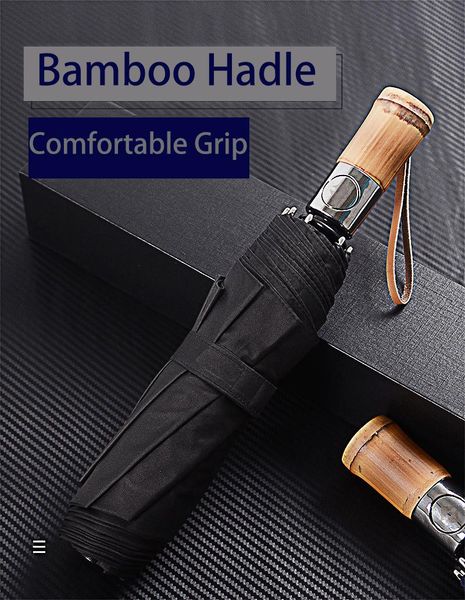 umbrellas bamboo hadle windproof automatic sun block three folding business men umbrella
umbrellas bamboo hadle windproof automatic sun block three folding business men umbrella