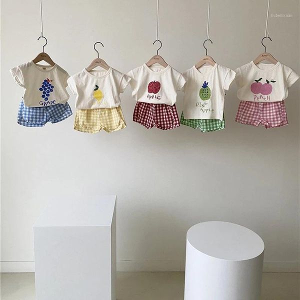 clothing sets 2021 summer kids suit cute fruit print t-shirt and palid shorts korean cotton casual 2pcs for boys girls1, White
clothing sets 2021 summer kids suit cute fruit print t-shirt and palid shorts korean cotton casual 2pcs for boys girls1, White
