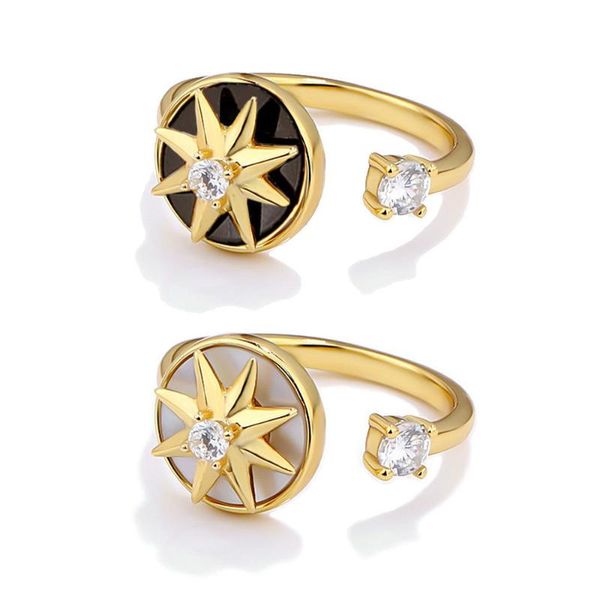 cluster rings sterling silver 925 whirling ring octagonal star designer gift for women accessories aesthetic love punk wedding jewellery, Golden;silver
cluster rings sterling silver 925 whirling ring octagonal star designer gift for women accessories aesthetic love punk wedding jewellery, Golden;silver