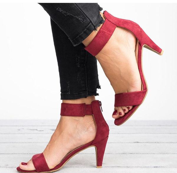 dress shoes women's open toe summer with high heels women sandals strap female thin heel zapatos de mujer, Black
dress shoes women's open toe summer with high heels women sandals strap female thin heel zapatos de mujer, Black