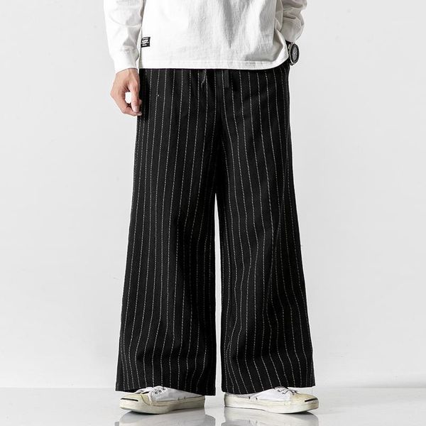 striped men harem pants 2021 fashion man casual loose cotton linen male trousers 5xl drop men's, Black
striped men harem pants 2021 fashion man casual loose cotton linen male trousers 5xl drop men's, Black