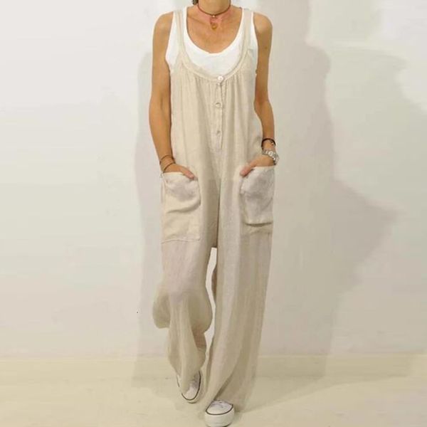 knits elegant cotton linen buttoned strappy backless romper sleeveless print jumpsuit women casual loose pocket trousers rompers yd8i wgyb, White
knits elegant cotton linen buttoned strappy backless romper sleeveless print jumpsuit women casual loose pocket trousers rompers yd8i wgyb, White