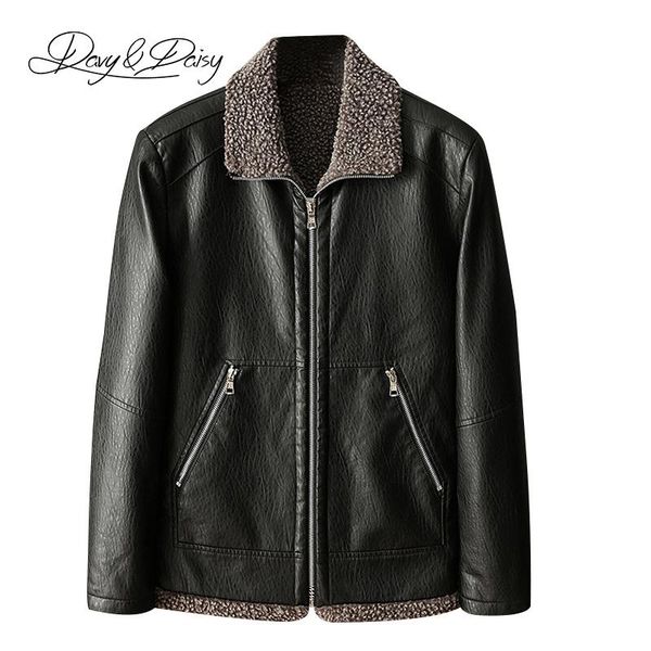 men's jackets davydaisy 2021 arrival man jacket fur turn down collar pu leather winter think outwear coat brand dct-281, Black;brown
men's jackets davydaisy 2021 arrival man jacket fur turn down collar pu leather winter think outwear coat brand dct-281, Black;brown