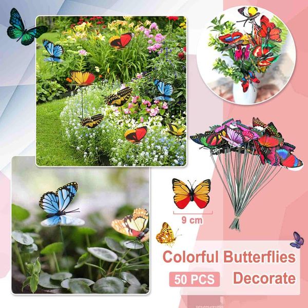 garden decorations 50pcs butterflies colourful ornaments for outdoor plant party butterfly stakes yard decorative
garden decorations 50pcs butterflies colourful ornaments for outdoor plant party butterfly stakes yard decorative