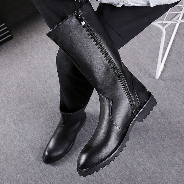 new martin boots men's korean version zipper high leather shoes tube all black versatile british boots men's
new martin boots men's korean version zipper high leather shoes tube all black versatile british boots men's