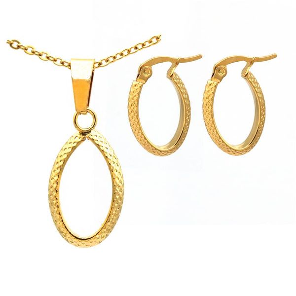 earrings & necklace stainless steel jewelry sets gold color trendy women jewellery set wedding accessories, Silver
earrings & necklace stainless steel jewelry sets gold color trendy women jewellery set wedding accessories, Silver