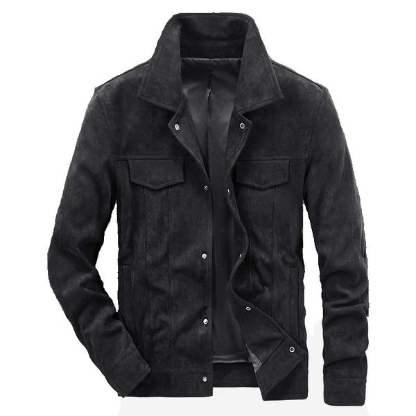 men's leather & faux fashion men suede jackets multi pockets motorcycle pu outwear coats for male size m-4xl solid color nvot, Black
men's leather & faux fashion men suede jackets multi pockets motorcycle pu outwear coats for male size m-4xl solid color nvot, Black