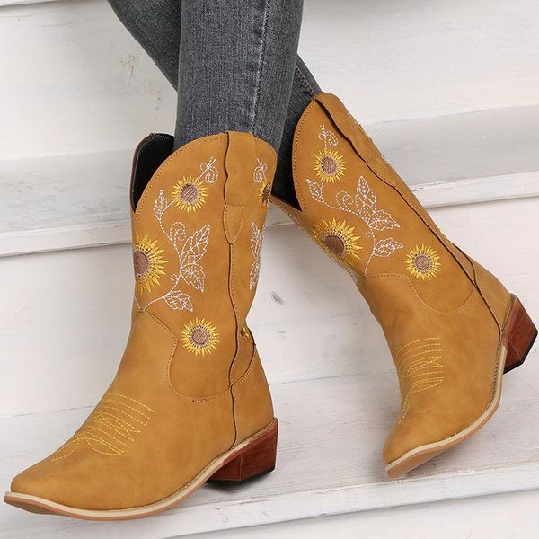 dress shoes fashion warm winter thick heel embroidered high-pointed boots retro casual outdoor non-slip plus velvet, Black
dress shoes fashion warm winter thick heel embroidered high-pointed boots retro casual outdoor non-slip plus velvet, Black