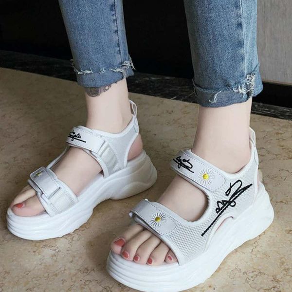 summer fashion sports sandals in 2021 female hook and loop student gladiator thick bottom heightened daisy leisure sanda, Black
summer fashion sports sandals in 2021 female hook and loop student gladiator thick bottom heightened daisy leisure sanda, Black