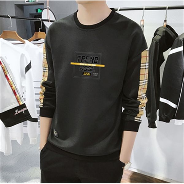 t shirts bottoming men's long-sleeved inner tide sweater shirt rounded hem long t-shirt, White;black
t shirts bottoming men's long-sleeved inner tide sweater shirt rounded hem long t-shirt, White;black