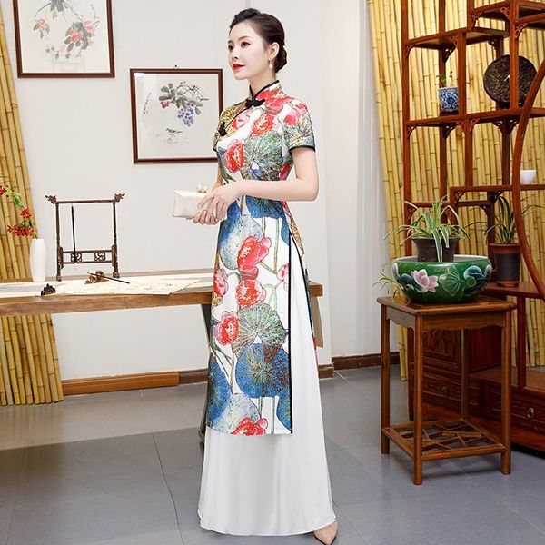 ethnic clothing white plus size 4xl 5xl chinese traditional women aodai print flower qipao vintage cheongsam novelty formal dress, Red
ethnic clothing white plus size 4xl 5xl chinese traditional women aodai print flower qipao vintage cheongsam novelty formal dress, Red