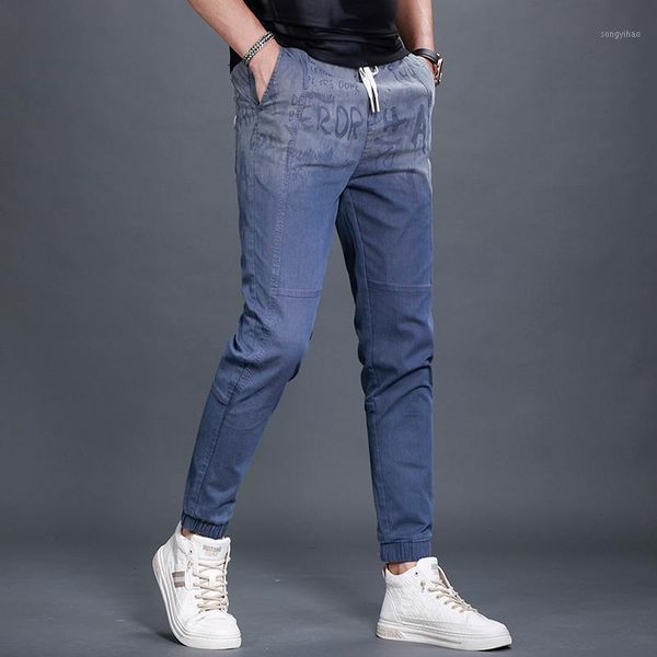 men's pants men casual fashion letter printed trousers summer streetwear blue drawstring pencil, Black
men's pants men casual fashion letter printed trousers summer streetwear blue drawstring pencil, Black