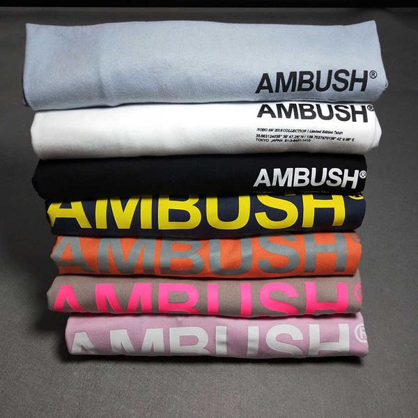 men's t-shirts ambush reflective printed women shirts tees streetwear men cotton short sleeve t shirt v47m, White;black
men's t-shirts ambush reflective printed women shirts tees streetwear men cotton short sleeve t shirt v47m, White;black