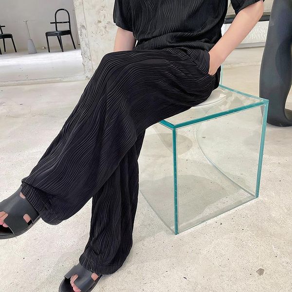 men's pants summer pleated fashion black white casual men streetwear loose hip-hop straight wide-leg mens trousers
men's pants summer pleated fashion black white casual men streetwear loose hip-hop straight wide-leg mens trousers