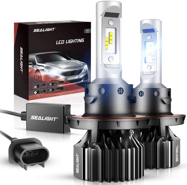 car headlights sealight h13/9008 led headlight bulbs dual high/low beam x1 series cool white 6000k 6000lm
car headlights sealight h13/9008 led headlight bulbs dual high/low beam x1 series cool white 6000k 6000lm