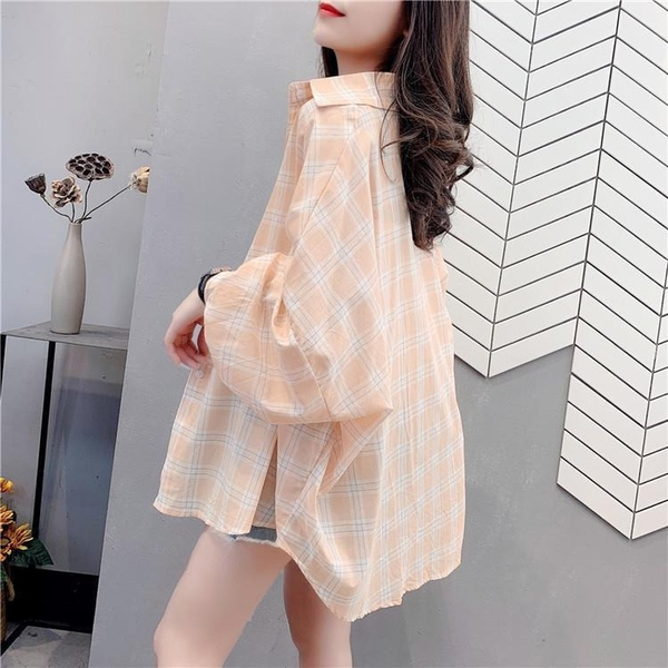 plaid shirt beach cover up chemisier femme chic chiffon blouse for women puff sleeve plus size women clothing women, White
plaid shirt beach cover up chemisier femme chic chiffon blouse for women puff sleeve plus size women clothing women, White