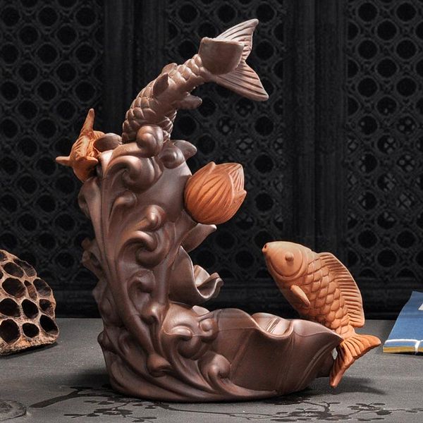 fragrance lamps small fish incense burner backflow lotus ceramic smoke fountain zen garden incensario home decoration yd50xl
fragrance lamps small fish incense burner backflow lotus ceramic smoke fountain zen garden incensario home decoration yd50xl
