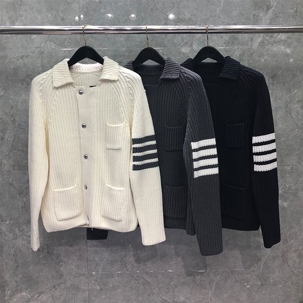 hoodies Fashion TB THOM Brand Sweater Men Turn Down Collar Cardigans Clothing Striped Wool Solid Zipper Thick Winter Casual Coat, Black
hoodies Fashion TB THOM Brand Sweater Men Turn Down Collar Cardigans Clothing Striped Wool Solid Zipper Thick Winter Casual Coat, Black