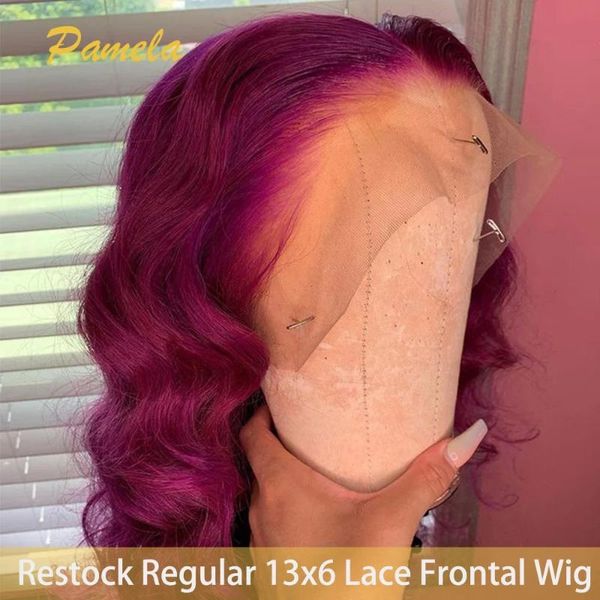 purple human lace front wig transparent frontal hair red 13x6 150% density loose wave wigs, Black;brown
purple human lace front wig transparent frontal hair red 13x6 150% density loose wave wigs, Black;brown