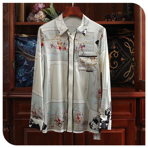 skirt western style printing women's blouses chiffon blouse ms. shirt satin silk shirts superior 2021 spring, Black
skirt western style printing women's blouses chiffon blouse ms. shirt satin silk shirts superior 2021 spring, Black