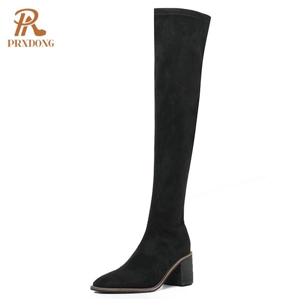 boots women velvet stretch thigh high over knee ladies sqaure toe slip on female shoes party weddings aututmn winter, Black
boots women velvet stretch thigh high over knee ladies sqaure toe slip on female shoes party weddings aututmn winter, Black