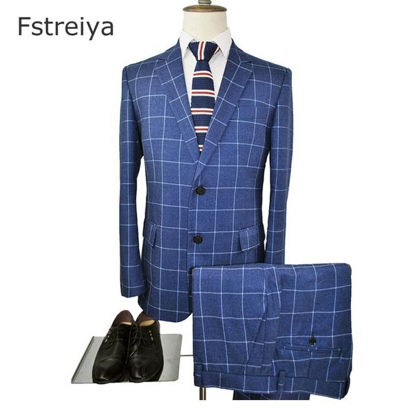 men's suits & blazers custom made men slim fit suit customize mens clothing tailored smart casual blue plaid with pants for wedding 3 p, White;black
men's suits & blazers custom made men slim fit suit customize mens clothing tailored smart casual blue plaid with pants for wedding 3 p, White;black