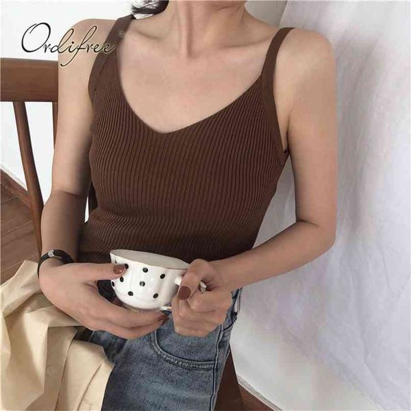 summer women knitted tank spaghetti strap solid camisole high elastic camis vest 210513, White
summer women knitted tank spaghetti strap solid camisole high elastic camis vest 210513, White
