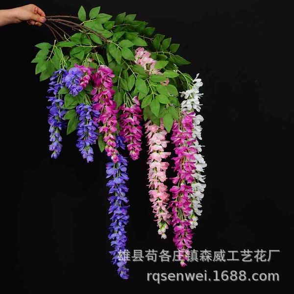 simulation of wisteria artificial decorative hanging plastic flower, vine, bean flower string ceiling
simulation of wisteria artificial decorative hanging plastic flower, vine, bean flower string ceiling