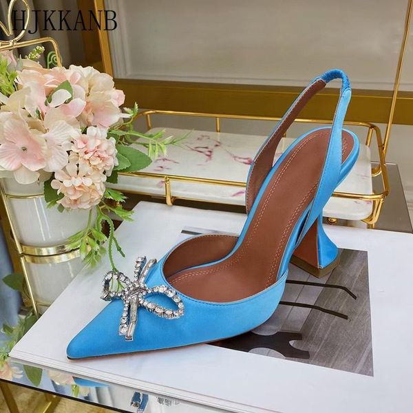 dress shoes summer pointed toe high heel women satin crystal bowknot decor strange pumps party banquet lady, Black
dress shoes summer pointed toe high heel women satin crystal bowknot decor strange pumps party banquet lady, Black