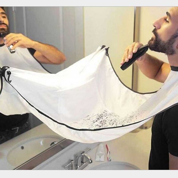 shaving beard cloth cutting hair apron with suction cup aprons