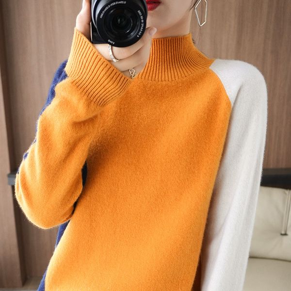 women's sweaters female wool sweater, neck high half, cashmere, colour contrast, loose fashion, thick sweater 6nke, White;black
women's sweaters female wool sweater, neck high half, cashmere, colour contrast, loose fashion, thick sweater 6nke, White;black